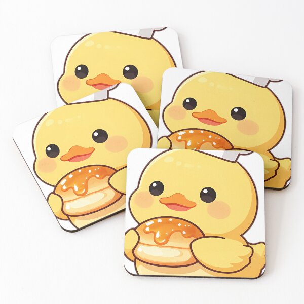 Item preview, Cute Duckling Baker with Honey Brioche Bun designed and sold by pumsquare.