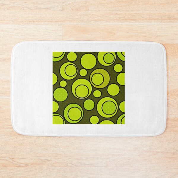 Item preview, Seamless Abstract Pattern With Green Circles Ornamental Elements Print Background designed and sold by BobaAndBearSvg.