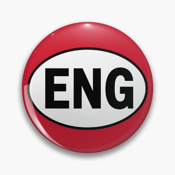 Item preview, England ENG Oval Country Code Sticker designed and sold by The Digital Compass.