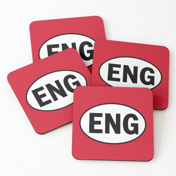 Item preview, England ENG Oval Country Code Sticker designed and sold by The Digital Compass.