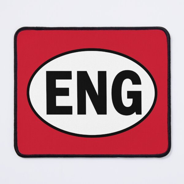 Item preview, England ENG Oval Country Code Sticker designed and sold by The Digital Compass.