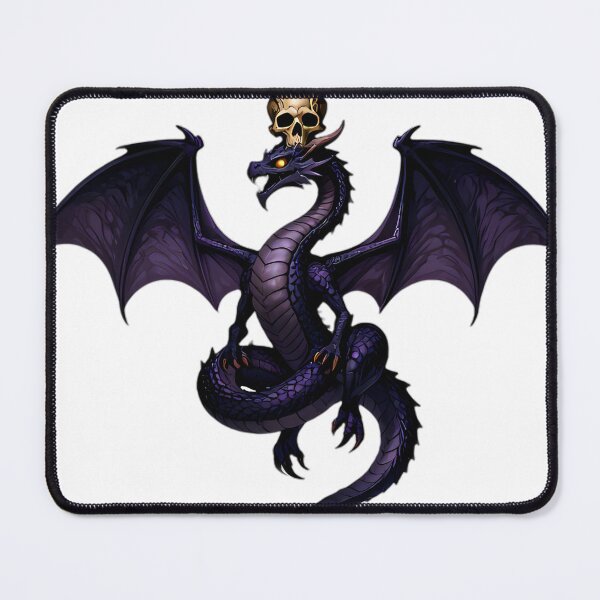 Item preview, Gothic Wyrm Dragon Skull Candle Guardian designed and sold by IllumeInk.