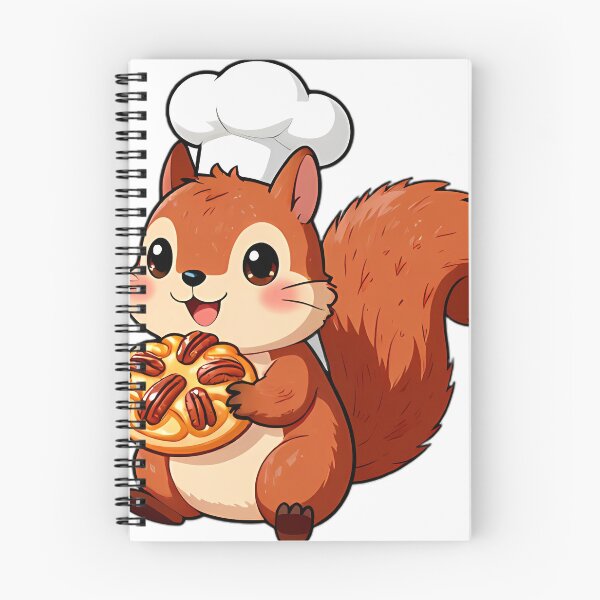 Item preview, Cute Red Squirrel Baker with Pecan Cinnamon Braid designed and sold by pumsquare.