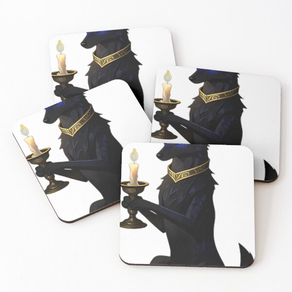 Item preview, Gothic Anubis Jackal Ritual Candle Guardian designed and sold by IllumeInk.