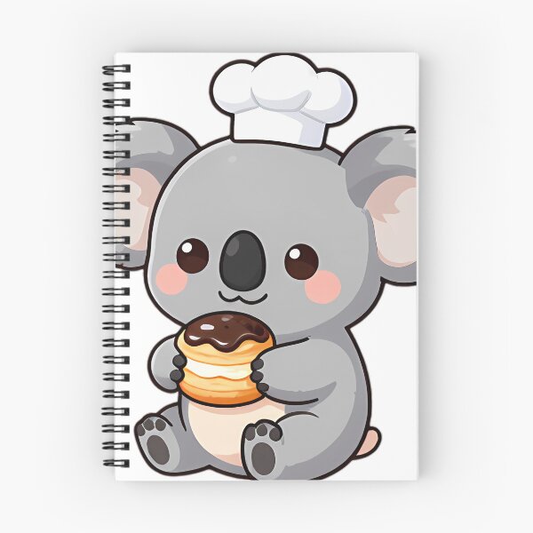 Item preview, Cute Baby Koala Baker with Custard Eclair designed and sold by pumsquare.