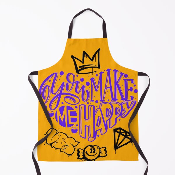 Item preview, You Make Me Happy Purple Typography Heart designed and sold by V8Green.