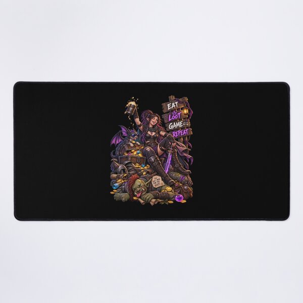 Item preview, Eat Loot Game Repeat Fantasy Gamer designed and sold by LosthopeCreations.
