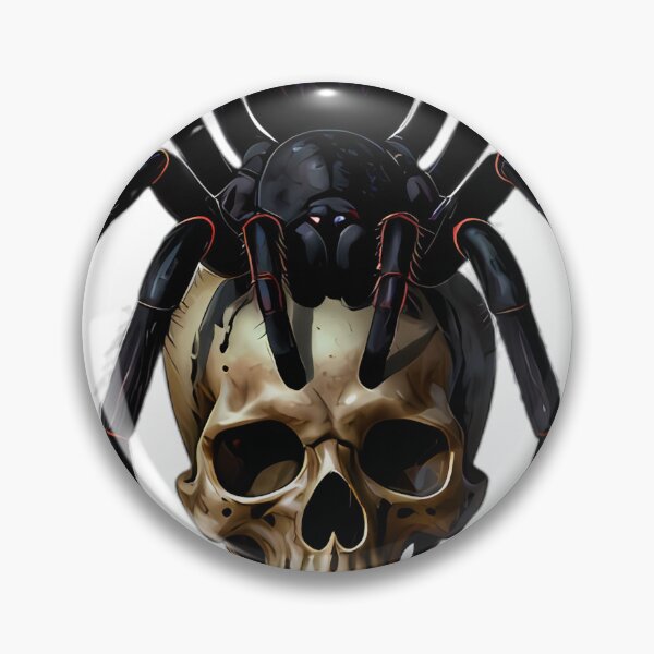 Item preview, Gothic Obsidian Spider Skull Candle Guardian designed and sold by IllumeInk.
