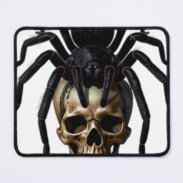 Item preview, Gothic Obsidian Spider Skull Candle Guardian designed and sold by IllumeInk.