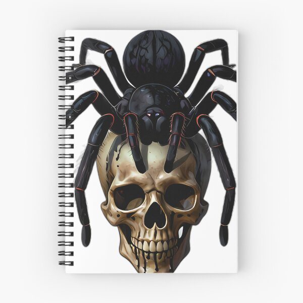 Item preview, Gothic Obsidian Spider Skull Candle Guardian designed and sold by IllumeInk.