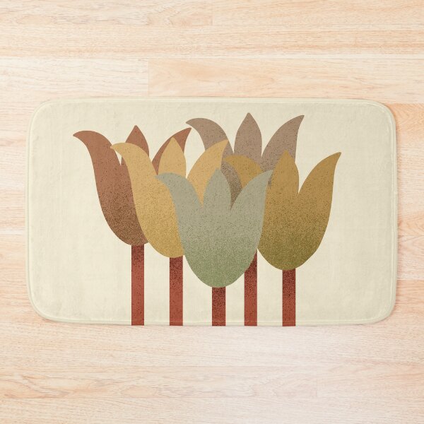 Item preview, Flower Market - Earth Tones Abstract Tulips on Cream designed and sold by DuckyRubin.