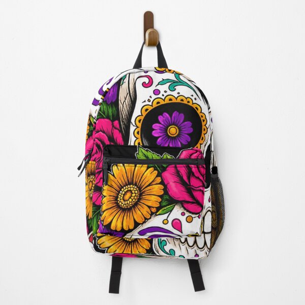 Item preview, Sugar Skull Floral Flowers Mexican Halloween Graphic designed and sold by Altenpendinton.