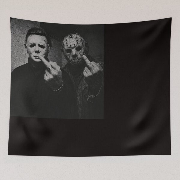 Item preview, Halloween Tshirts Middle Finger Horror Movie T-Shirt designed and sold by Hydlaaksmndriss.