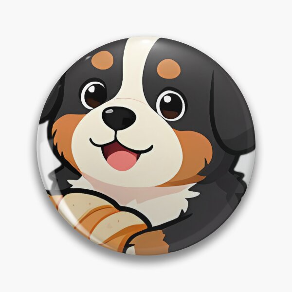Item preview, Cute Bernese Puppy Baker with Sourdough Loaf designed and sold by pumsquare.