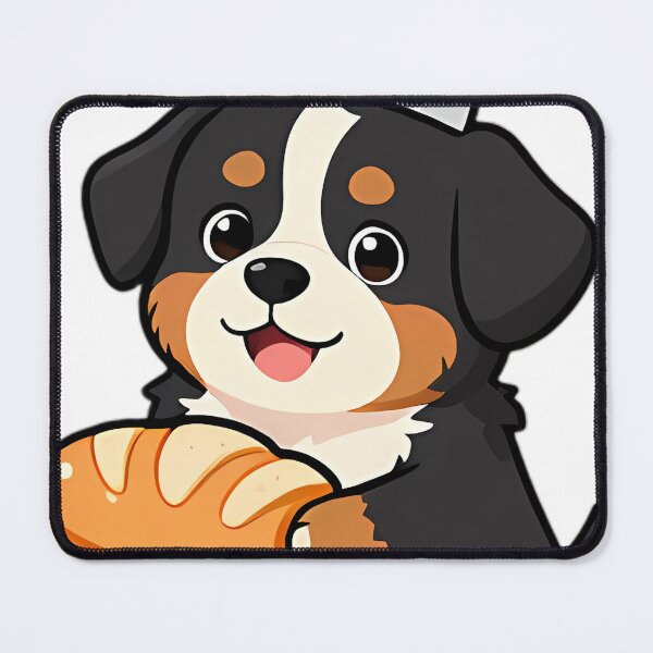 Item preview, Cute Bernese Puppy Baker with Sourdough Loaf designed and sold by pumsquare.
