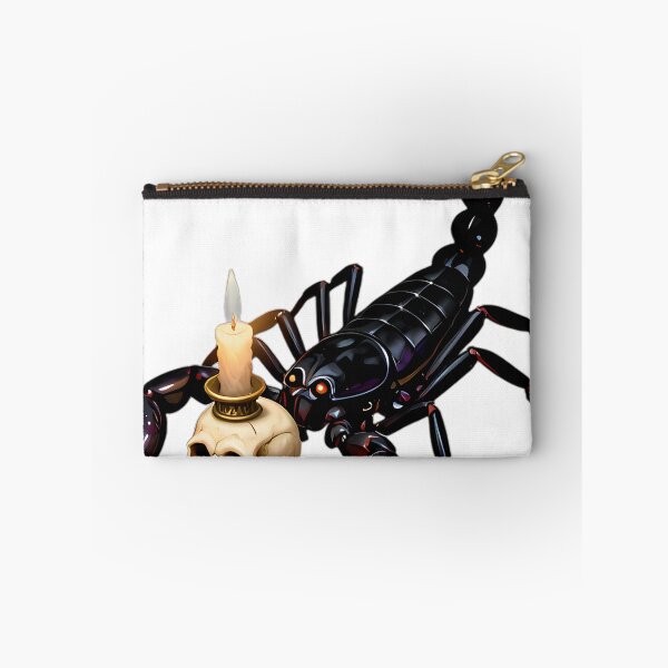 Item preview, Gothic Emperor Scorpion Skull Candle Guardian designed and sold by IllumeInk.