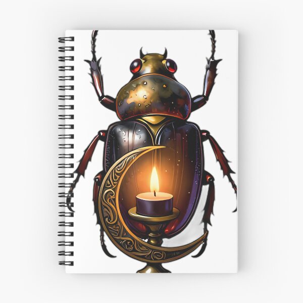 Item preview, Gothic Scarab Beetle Candle Shrine Guardian designed and sold by IllumeInk.