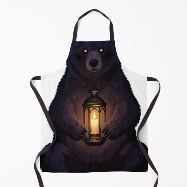 Item preview, Gothic Shadow Bear Candle Lantern Guardian designed and sold by IllumeInk.