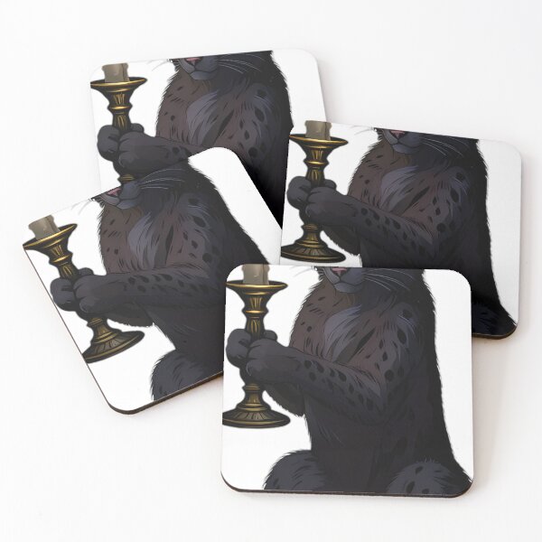 Item preview, Gothic Lynx Ritual Candle Guardian designed and sold by IllumeInk.