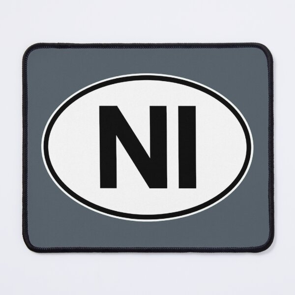 Item preview, Northern Ireland NI Oval Country Code Sticker designed and sold by The Digital Compass.