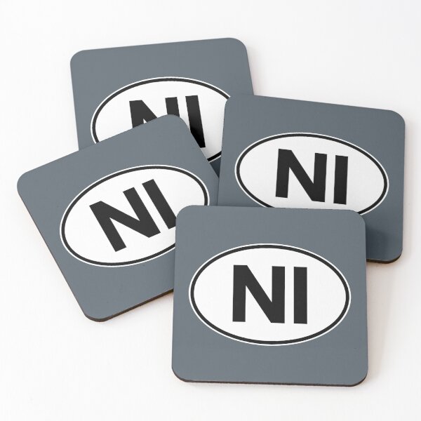 Item preview, Northern Ireland NI Oval Country Code Sticker designed and sold by The Digital Compass.