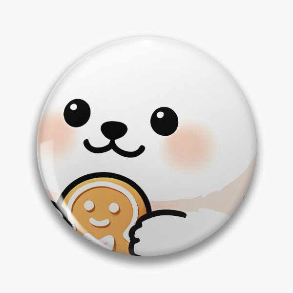 Item preview, Cute Samoyed Puppy Baker with Gingerbread Cookie designed and sold by pumsquare.