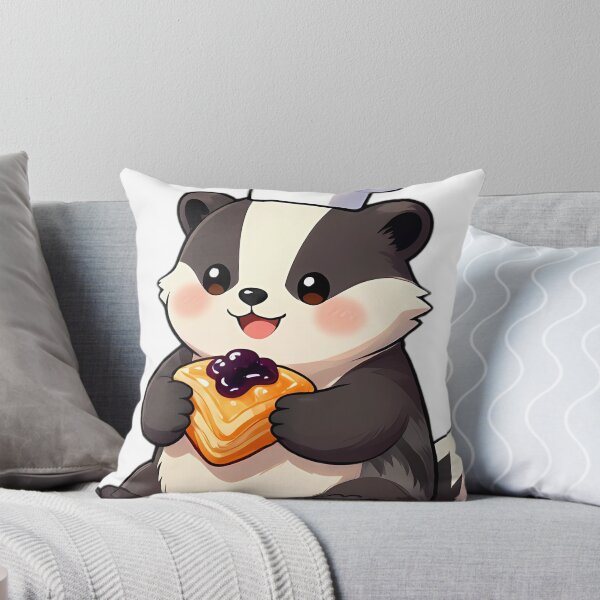 Item preview, Cute Badger Cub Baker with Blackberry Turnover designed and sold by pumsquare.