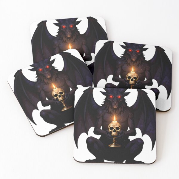 Item preview, Gothic Shadow Gargoyle Candle Guardian designed and sold by IllumeInk.