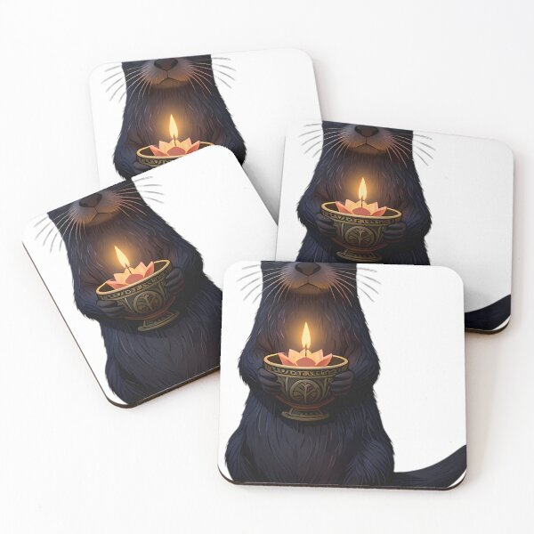 Item preview, Gothic River Otter Floating Candle Guardian designed and sold by IllumeInk.