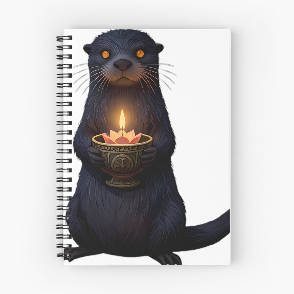 Item preview, Gothic River Otter Floating Candle Guardian designed and sold by IllumeInk.