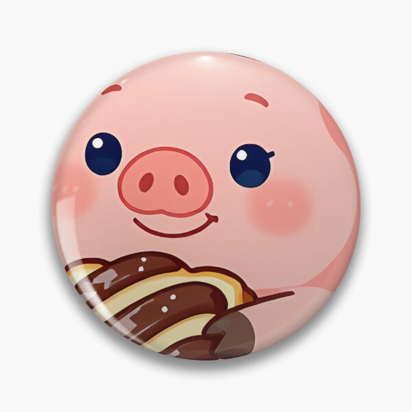 Item preview, Lindo cerdito bebé panadero con babka de chocolate designed and sold by pumsquare.
