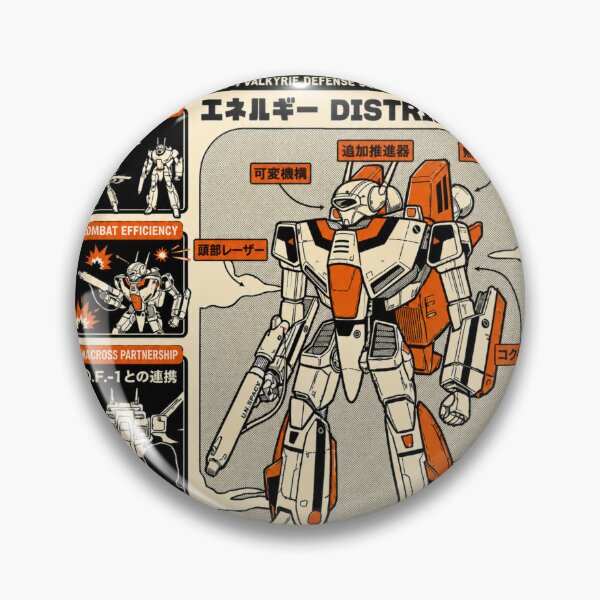 Item preview,  VF-1 Valkyrie Mecha Poster – Vintage Japanese Pop Art Style designed and sold by zumerdiego.