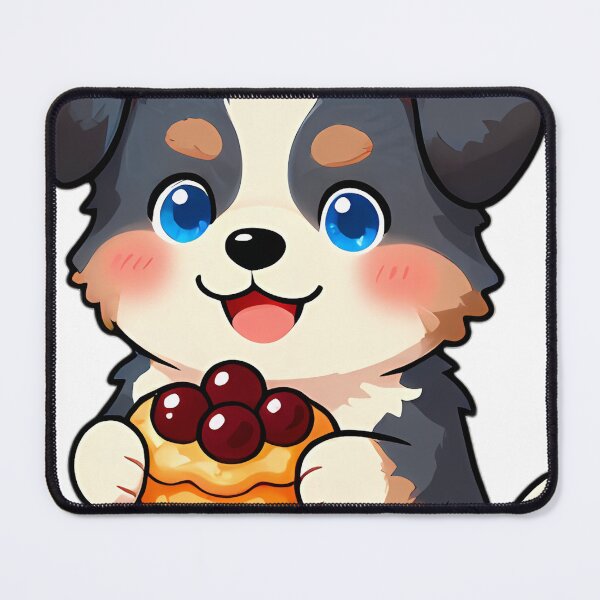 Item preview, Cute Aussie Puppy Baker with Cherry Almond Tart designed and sold by pumsquare.