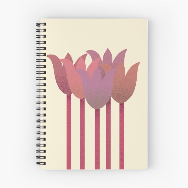 Item preview, Flower Market - Warm Tones Abstract Tulips on Cream designed and sold by DuckyRubin.