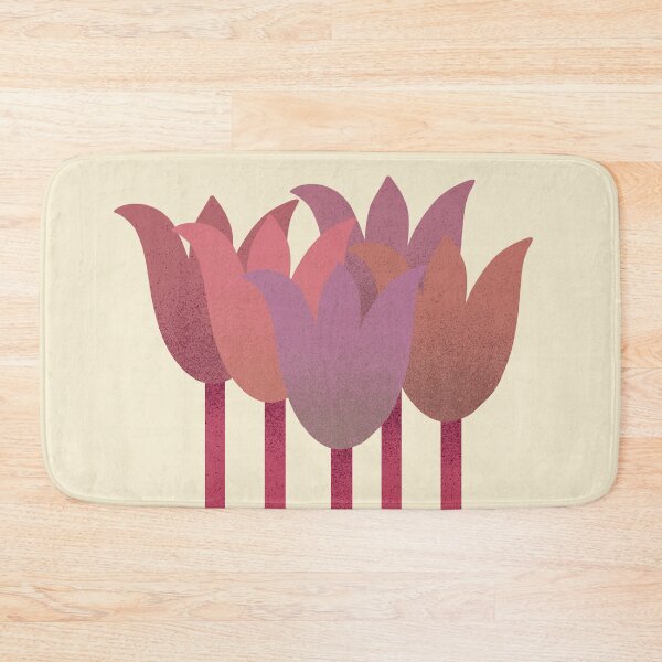 Item preview, Flower Market - Warm Tones Abstract Tulips on Cream designed and sold by DuckyRubin.