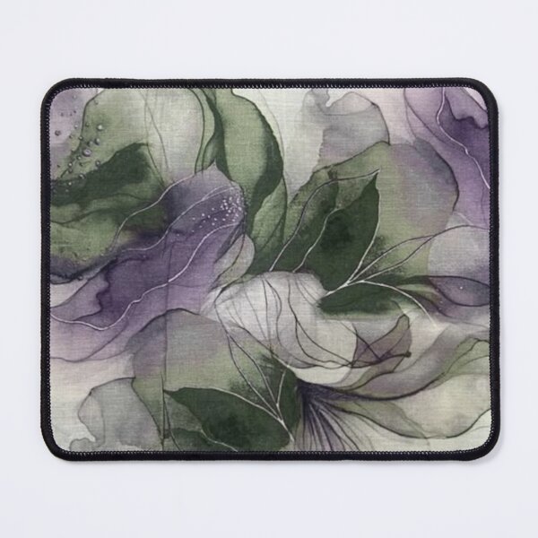 Item preview, Abstract Watercolors Pattern in Green and Purple  designed and sold by ZedColors.