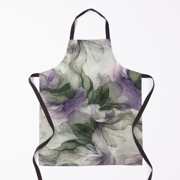 Item preview, Abstract Watercolors Pattern in Green and Purple designed and sold by ZedColors.
