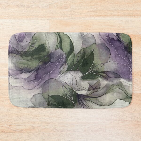 Item preview, Abstract Watercolors Pattern in Green and Purple  designed and sold by ZedColors.