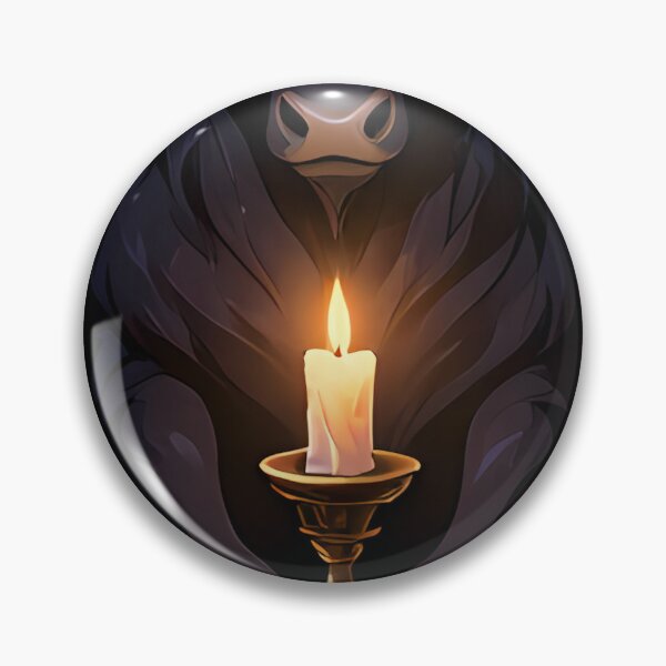 Item preview, Gothic Black Bull Altar Candle Guardian designed and sold by IllumeInk.