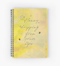 Cuaderno de espiral Miel que gotea de tus labios