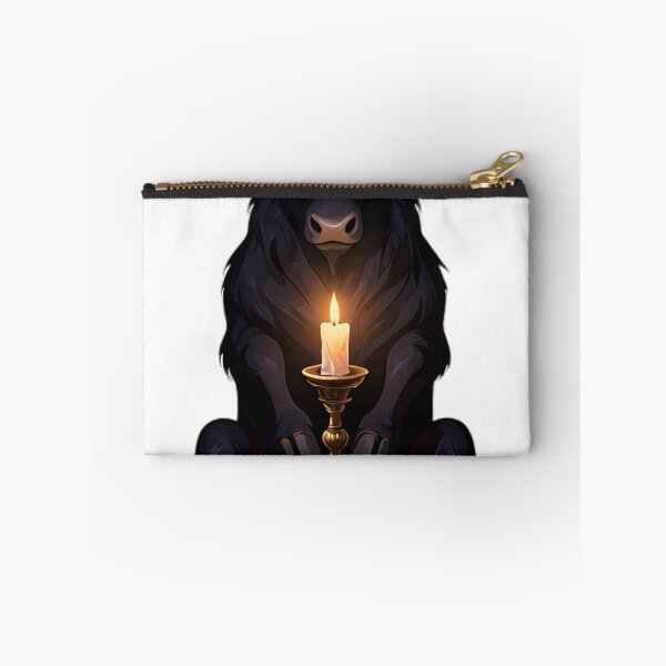 Item preview, Gothic Black Bull Altar Candle Guardian designed and sold by IllumeInk.