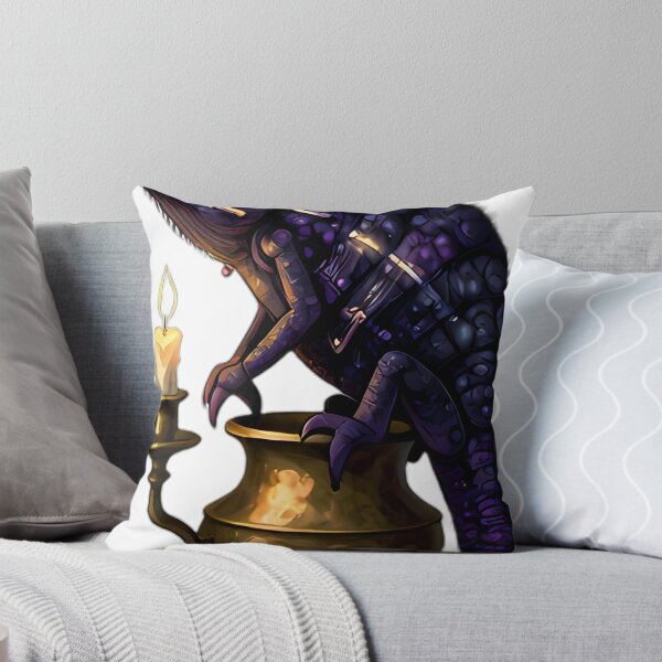 Item preview, Gothic Horned Chameleon Candle Guardian designed and sold by IllumeInk.