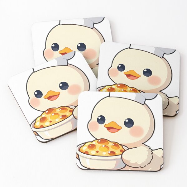 Item preview, Cute Baby Goose Baker with Baked Peach Cobbler designed and sold by pumsquare.