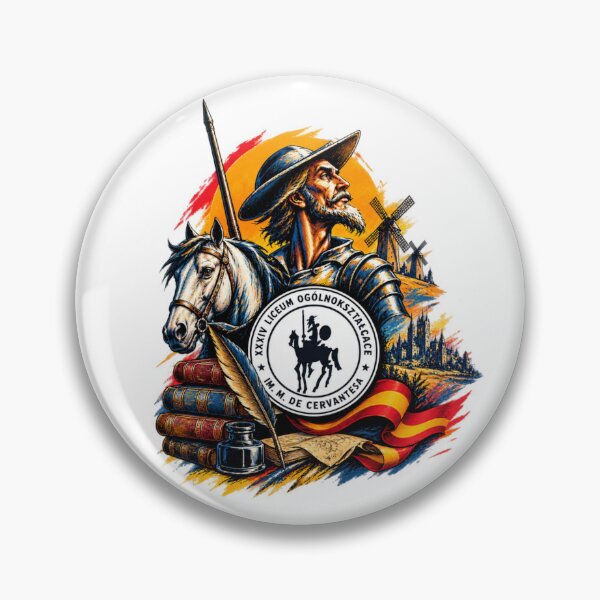 Item preview, Don Quixote – Spanish Literature & Cervantes Vintage Emblem designed and sold by Bocianessco.