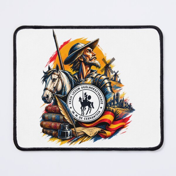 Item preview, Don Quixote – Spanish Literature & Cervantes Vintage Emblem designed and sold by Bocianessco.