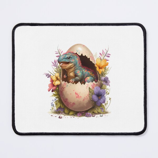 Item preview, Easter Saurus Rex Funny Baby Dinosaur Hatching Egg Flowers  designed and sold by succulentshopx.