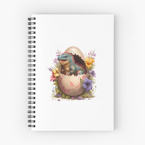 Item preview, Easter Saurus Rex Funny Baby Dinosaur Hatching Egg Flowers  designed and sold by succulentshopx.