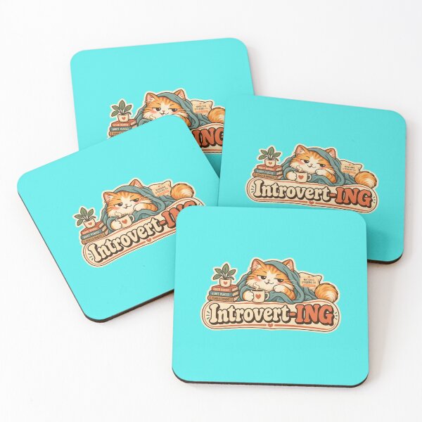 Item preview, NAGGING CAT BY NAGGINGSTICKERSCO. NAGGINGCAT INTROVERT-ING COLLECTION | AQUA Edition | No.01 designed and sold by LaMaisonOfMY.