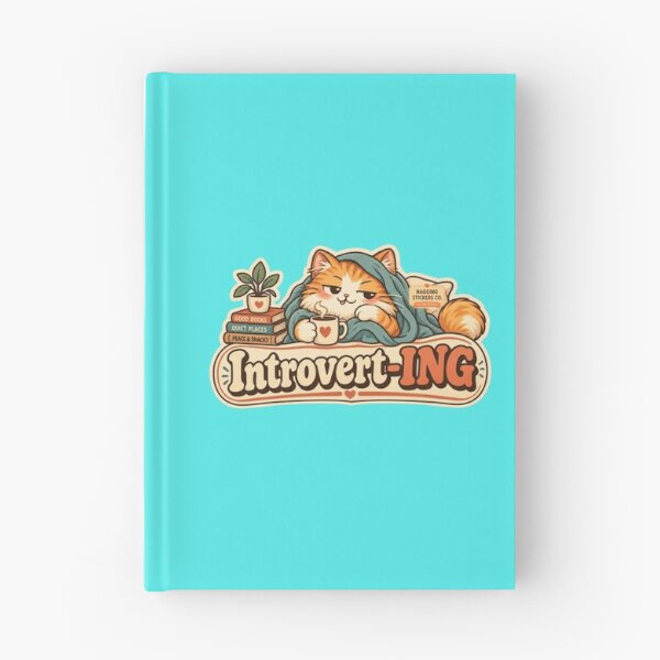 Item preview, NAGGING CAT BY NAGGINGSTICKERSCO. NAGGINGCAT INTROVERT-ING COLLECTION | AQUA Edition | No.01 designed and sold by LaMaisonOfMY.
