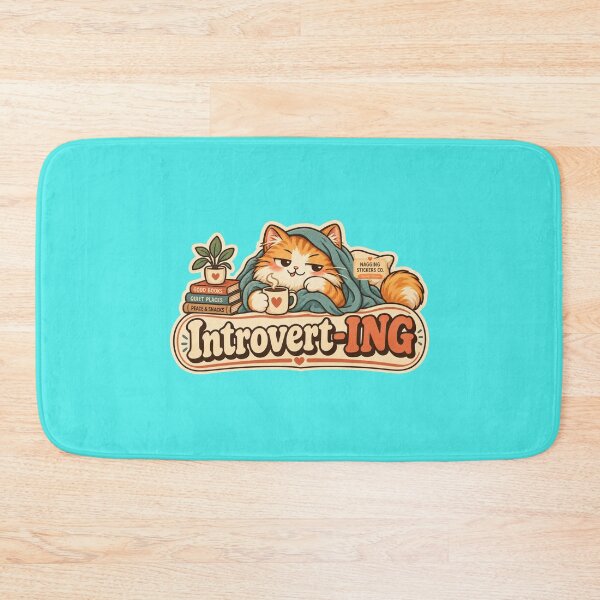 Item preview, NAGGING CAT BY NAGGINGSTICKERSCO. NAGGINGCAT INTROVERT-ING COLLECTION | AQUA Edition | No.01 designed and sold by LaMaisonOfMY.
